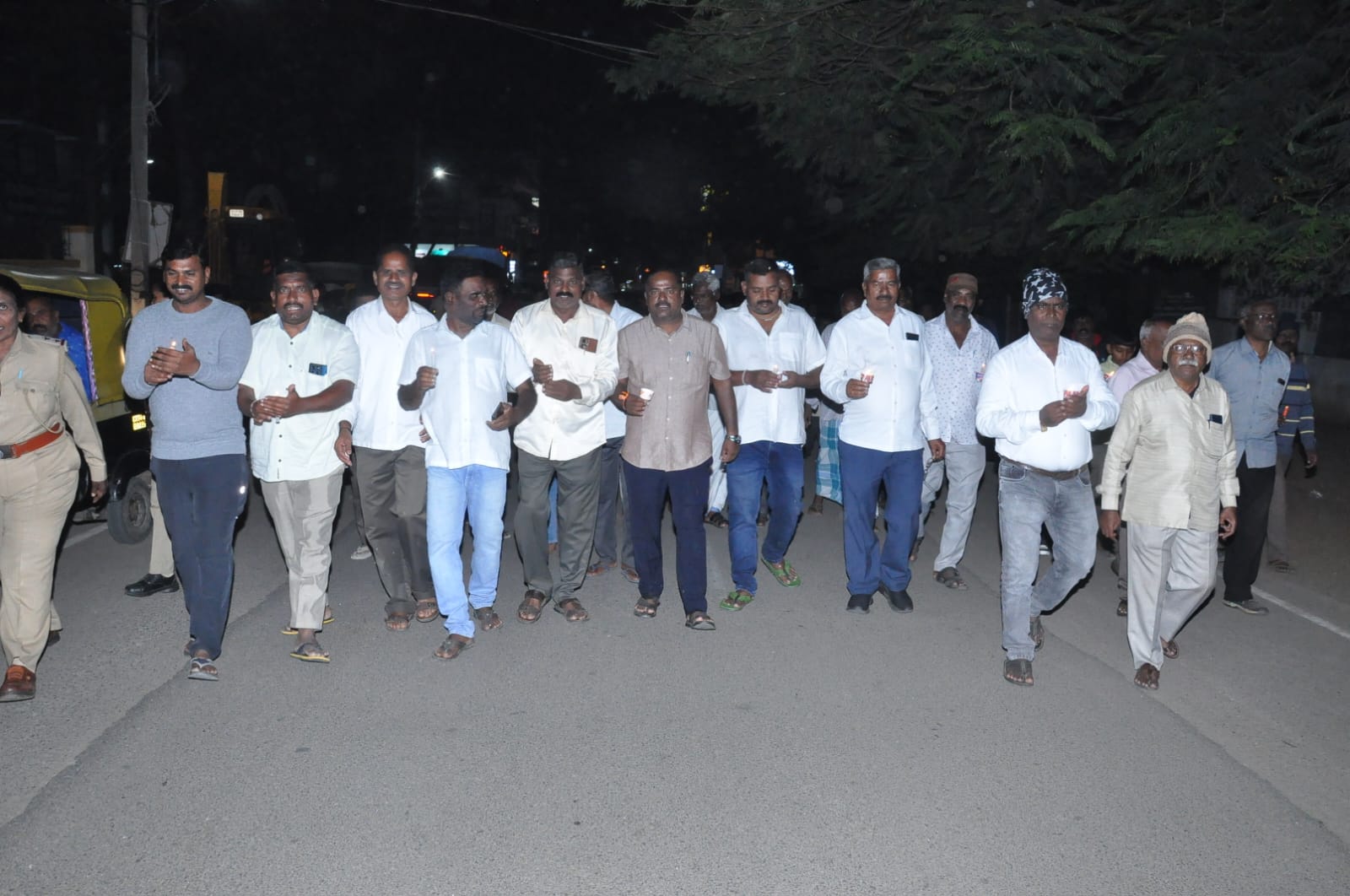 Dr. B.R. Mombatti procession at Kollegala as part of Ambedkar Parinirvan Day